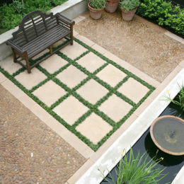 Small garden courtyard