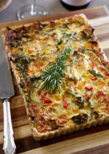 WHOLEWHEAT VEG AND BRIE QUICHE