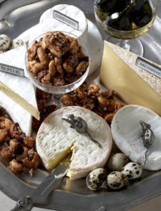 CHEESE PLATTER WITH STICKY NUTS