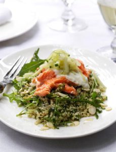 BRAAIED TROUT WITH GREEN COUSCOUS