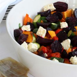 ROASTED BUTTERNUT AND BEETROOT SALAD