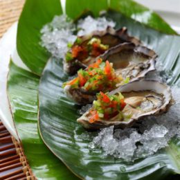 OYSTERS WITH MEDITERRANEAN SALSA