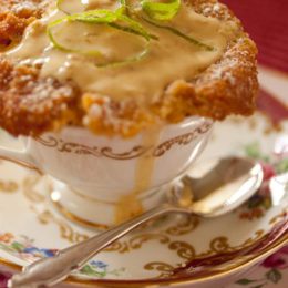 GINGER PUDDING WITH BUTTERSCOTCH SAUCE