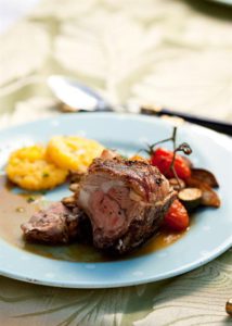 ROASTED RACK OF KAROO LAMB WITH THYME JUS