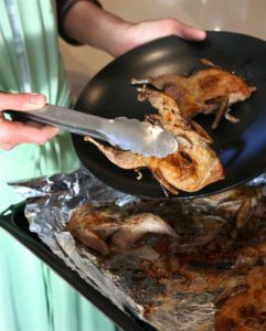 BBQ QUAIL (OR CHICKEN) WITH SWEET AND SOUR SYRUP