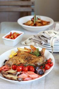 SLOW-ROASTED DUCK WITH MUSHROOMS