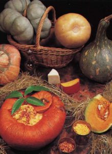 PUMPKIN CASSEROLE WITH THREE CHEESES