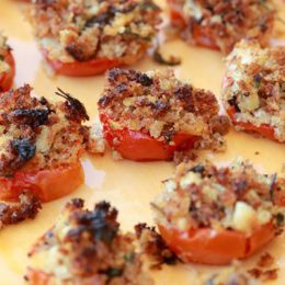 BAKED TOMATOES WITH BREADCRUMBS