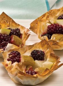 PEAR AND BLACKBERRY TARTLETS