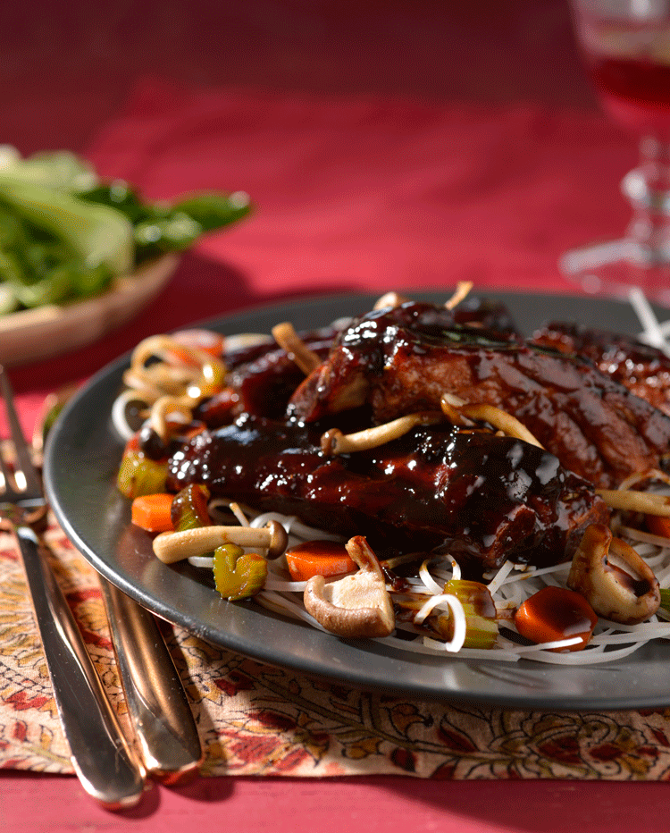 SLOW-bRAISED SOY BEEF RIBS