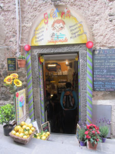 An inviting shopfront in Vernazza.