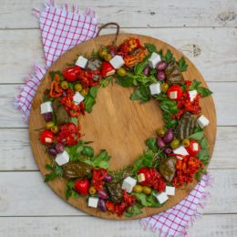 edible christmas wreath