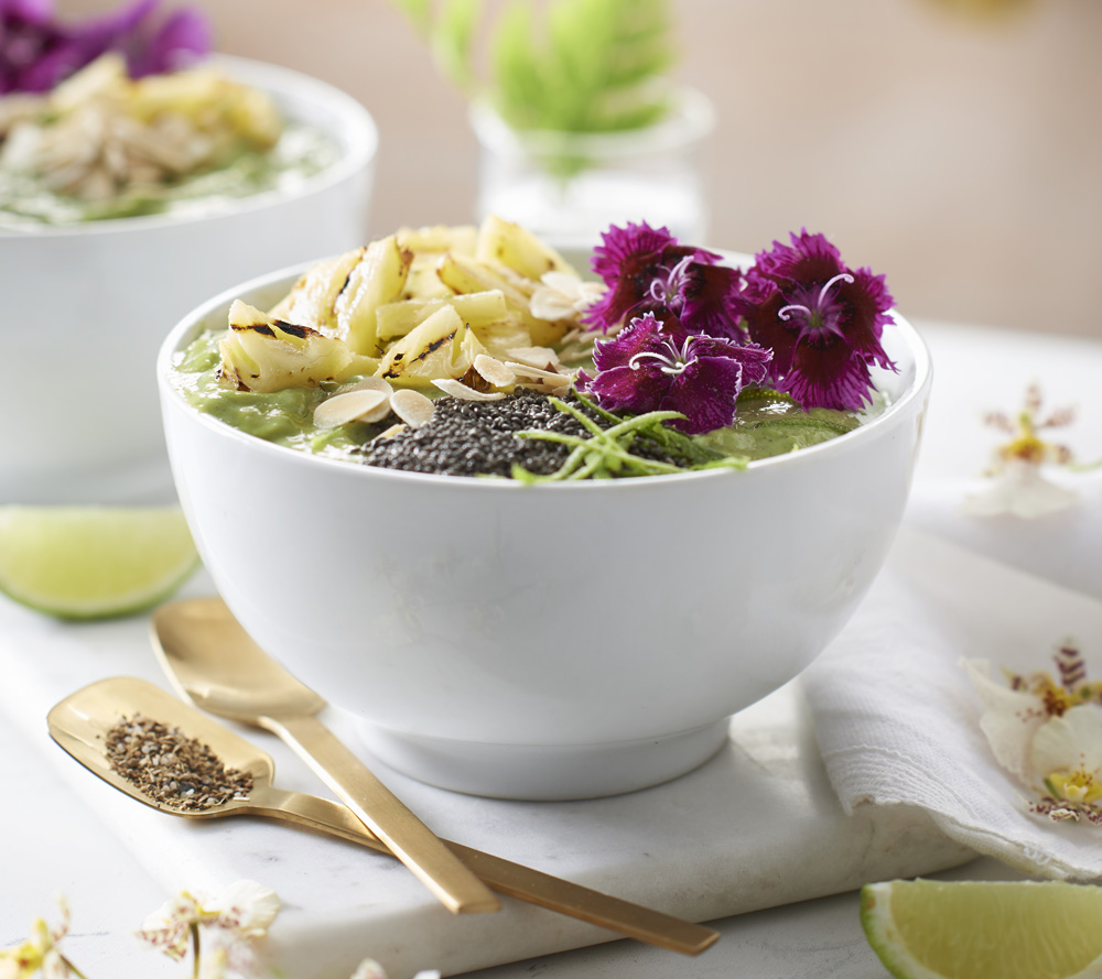 ginger and lemon smoothie bowl - twinings tea - garden and home south africa