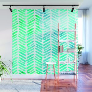 handpainted chevron wall