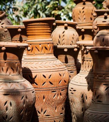 terracotta in the garden