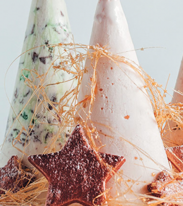 ice cream Christmas trees