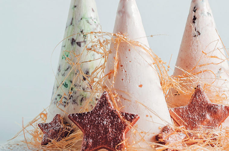 ice cream Christmas trees