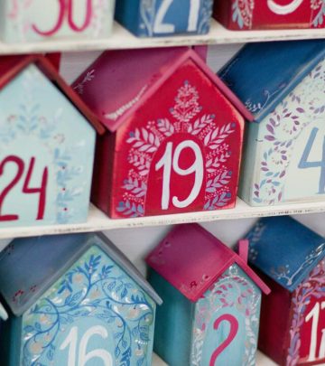 wooden advent calendar