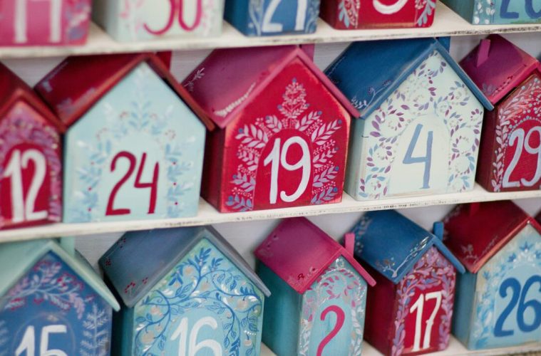 wooden advent calendar