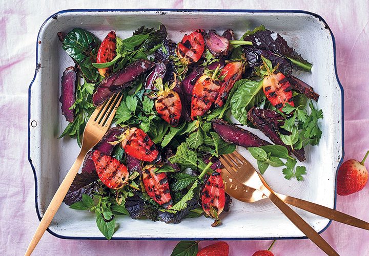 strawberry biltong salad recipe