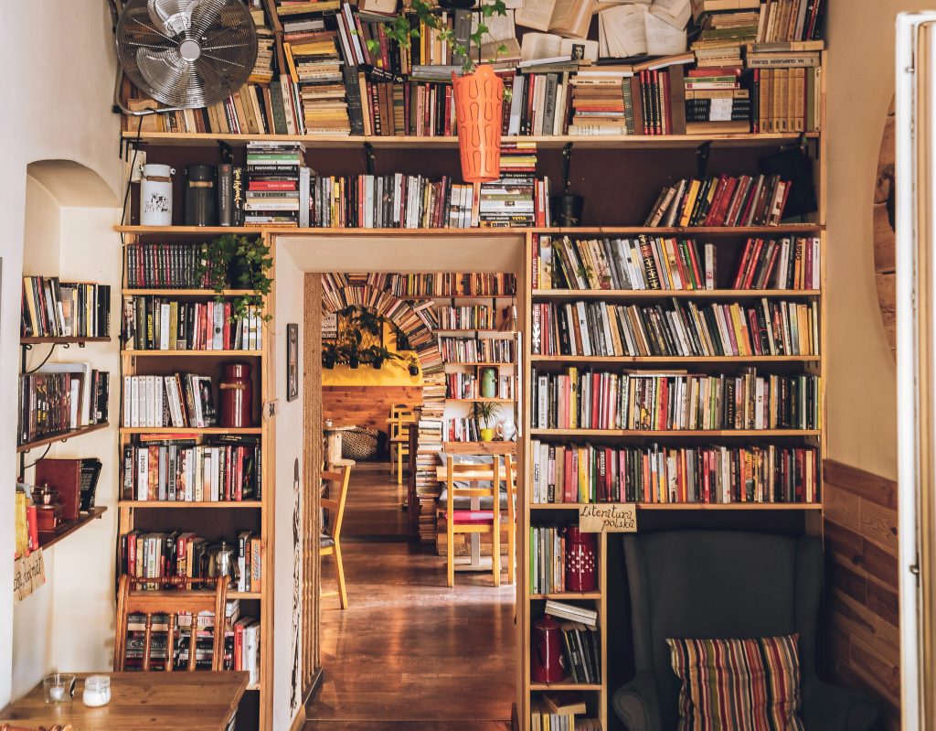 bookshelf wall