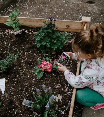 kids in the garden