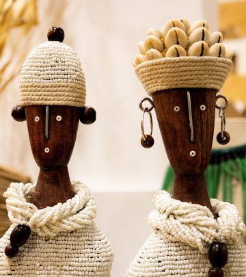 two african wooden sculptures