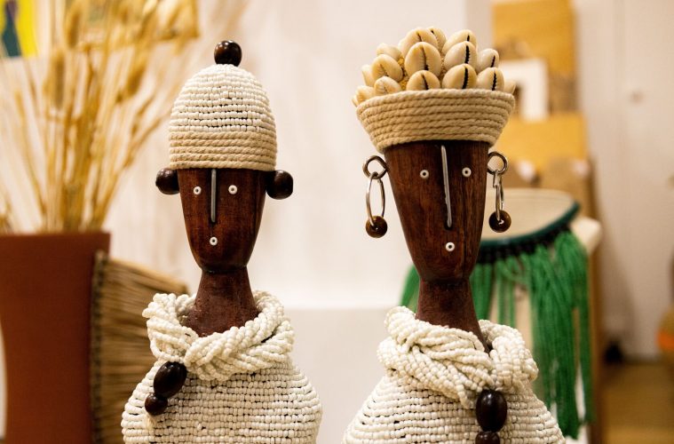 two african wooden sculptures