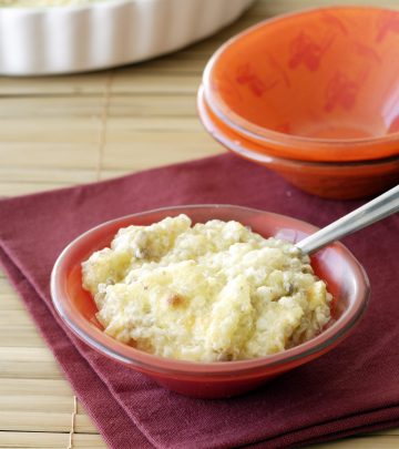 a bowl of sago pudding