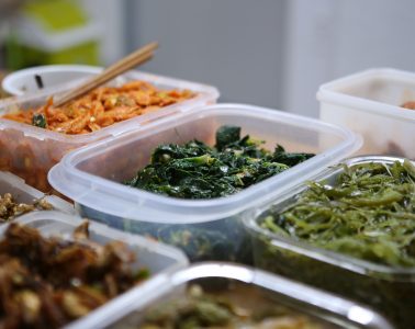 a selection of meal prepped dishes