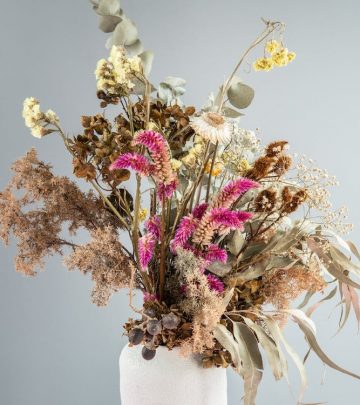 Repurposing dead flowers