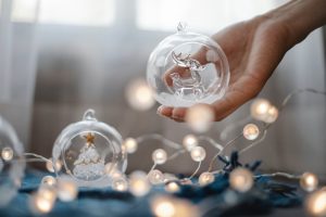 Glass christmas ornaments