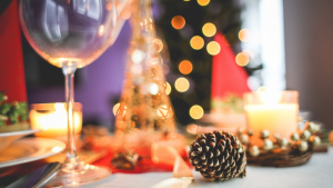 Festive scented candles