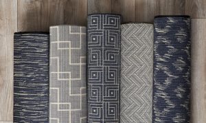 A row of carpets