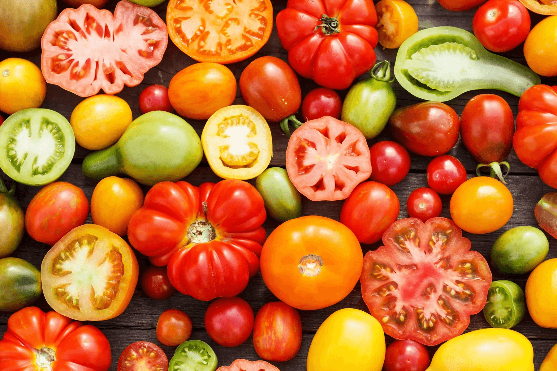 Exotic tomatoes - vibrant veggies