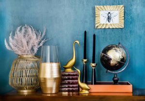 modern and antique decor