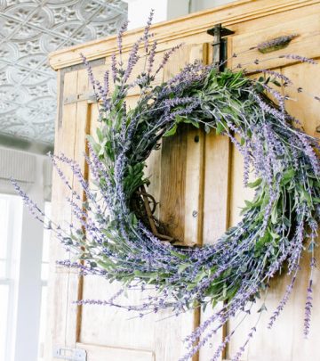 Lavender Wreath