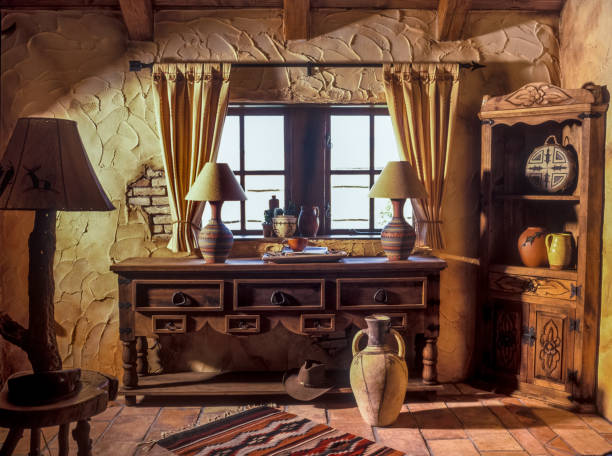 Vintage Rustic interior of cottage 