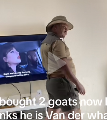 TikToker dresses like a farmer after buying two goats