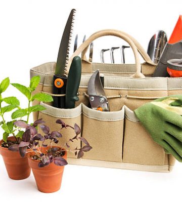 A gardening equipment tool bag