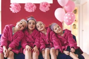 Kids enjoying a spa day at an all kids spa in Joburg