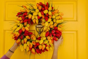 Bright summer wreath