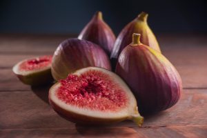 A shot of cut out figs