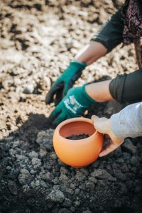 Dry clay soil