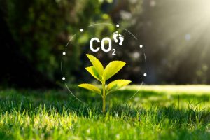 Carbon dioxide, CO2 emissions symbol